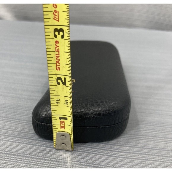 Toscani Pebbled Black Hard Clamshell Eyeglasses Sunglasses Case - Picture 8 of 8